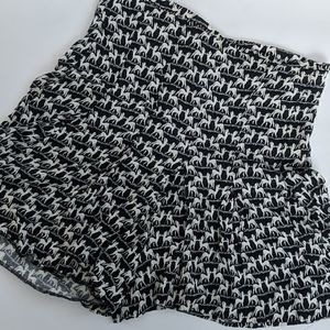 H&M deer print high waisted shorts size 6